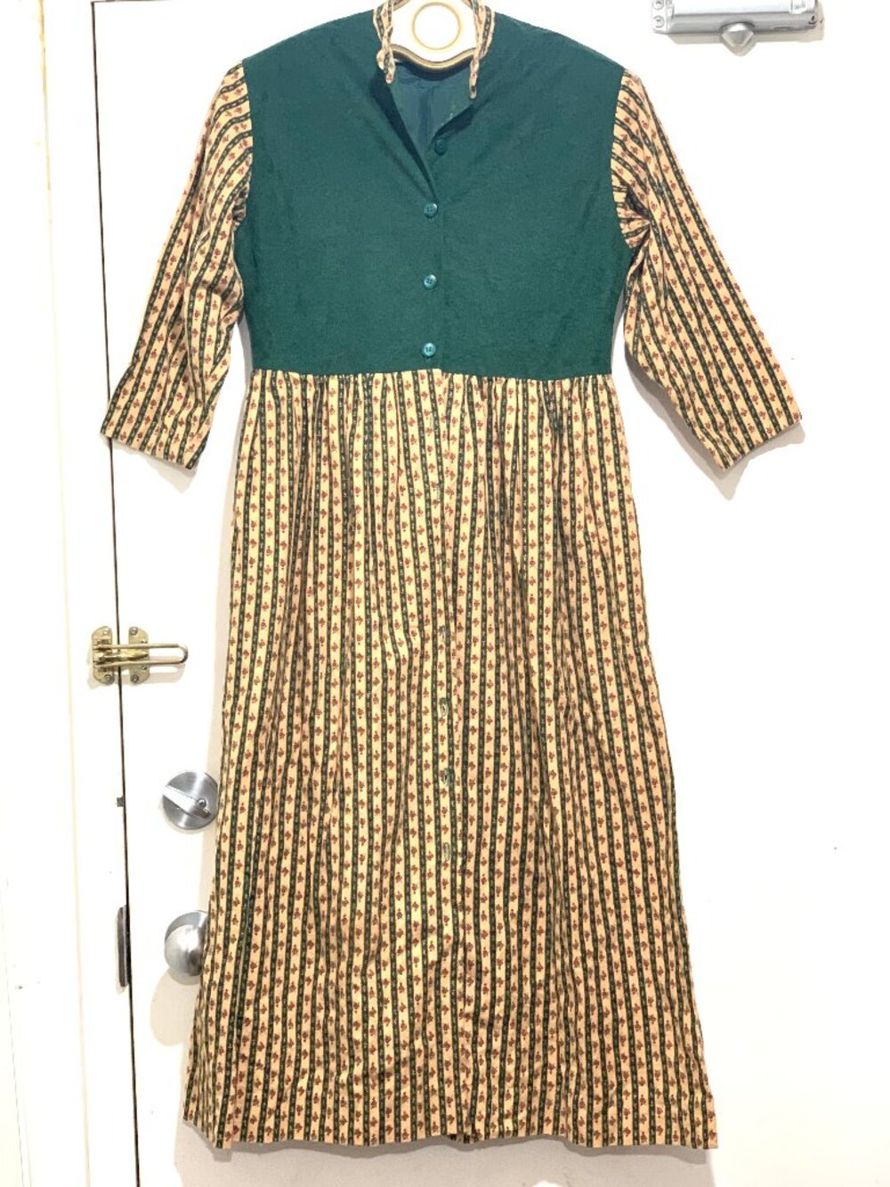 VINTAGE HANDMADE FLORAL MAXI DRESSES SIZE S